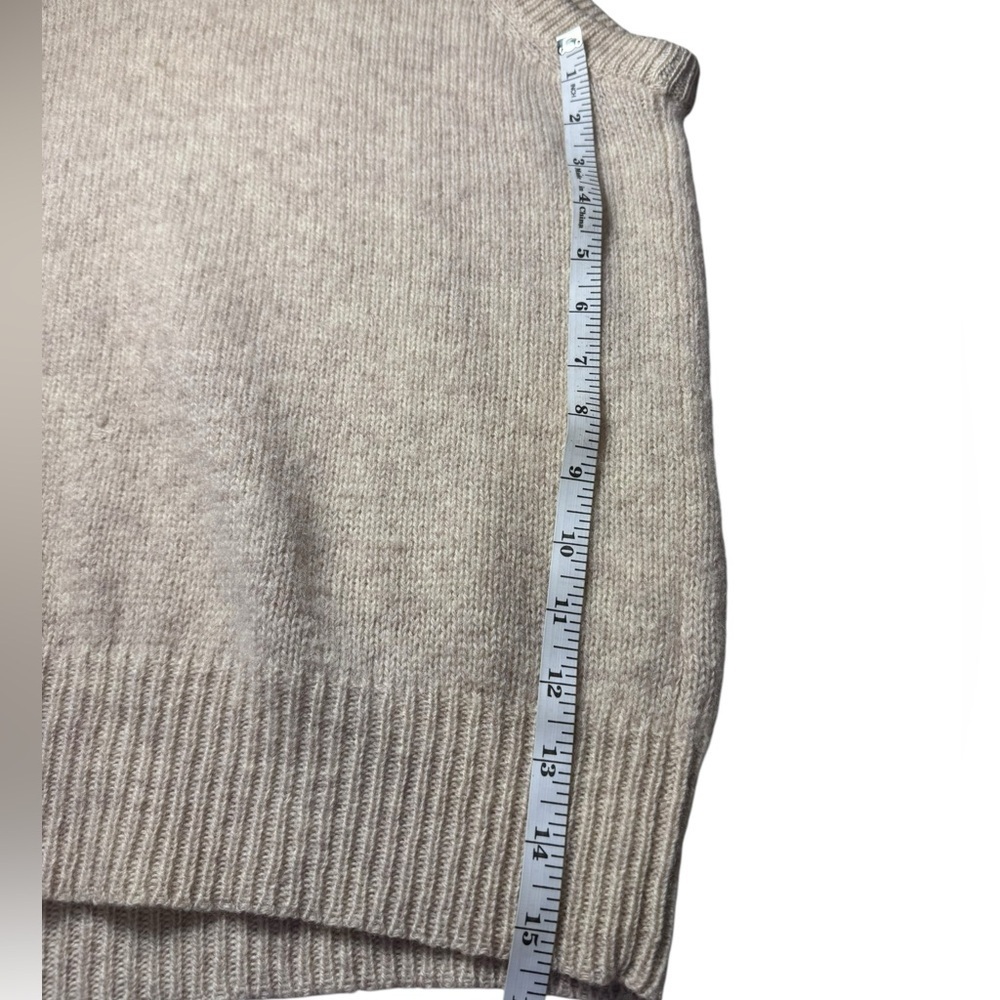 Michael Jordan cream sweater vest 100% pure new Wool Size Large VTG Y2K - Picture 11 of 13